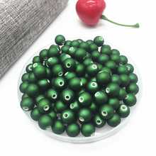 Акриловые шарики, 50 шт., 8 мм, свободные шарики для изготовления ювелирных изделий, аксессуары, бисер, сделай сам, зеленый 2024 - купить недорого
