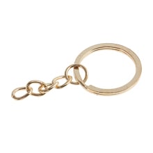 50 Pieces Alloy Key Ring Blank Keychains Split Ring  Tone Findings 4 Link 20mm 2024 - buy cheap