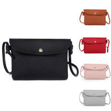 Women Leather Crossbody Bag Pure Color Hasp Shoulder Messenger Bag Coin Bag bolsos mujer de marca famosa 2019 handbag clutch L*5 2024 - buy cheap