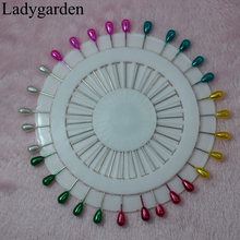 Ramillete de cabeza de perla con goteo Multicolor, herramienta de costura de artesanía de Patchwork, para floristería y costura 2024 - compra barato