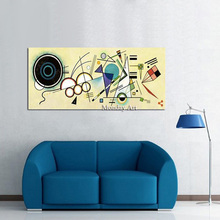 Classic Canvas Art Wall Poster And Sticker Handpainted Wassily Kandinsky Oil Painting Oil Painting for Living Room Bedroom Decor 2024 - buy cheap