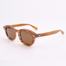 Мужские и женские солнцезащитные очки Johnny Depp, брендовые дизайнерские поляризационные очки в оправе из ацетата, UV400, очки для вождения, высокое качество, SQ080-2 2024 - купить недорого