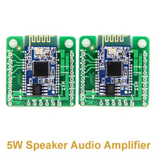 2 шт./пара Bluetooth TWS Плата усилителя мощности AUX аудиоприемник BK8008 стерео двойной 5 Вт динамик усилитель звука 2024 - купить недорого