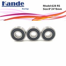 Подшипники Kande 628 ABEC-5 628 2RS миниатюрный глубокий шаровой подшипник 8x24x8 мм 628 2RS 628RS 2024 - купить недорого