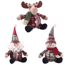 Симпатичная кукла в форме Санта-Клауса, снеговика, оленя, Рождественское украшение, подарок, рождественская елка, подвесное украшение, праздничные креативные принадлежности 2024 - купить недорого