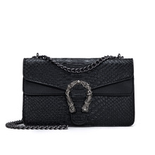 Snake Fashion Brand Women Bag Alligator PU Leather Messenger Bag Designer Chain Shoulder Crossbody Bag Women Handbag Bolso Mujer 2024 - buy cheap