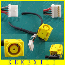 Conector de energia dc com cabo, 2 peças, original, novo, conector com cabo para lenovo b480 bdf v480 m90m495 2024 - compre barato