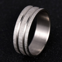 Обручальное кольцо 7,5 мм с титановым ремешком, однотонное модное кольцо, глянцевое кольцо из нержавеющей стали 316L для женщин и мужчин, День святого Валентина 2024 - купить недорого