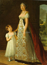 portrait-of-caroline-murat-with-her-daughter-letizia-1807  by Louise Elisabeth Vigee Le Brun,handmade oil painting reproduction 2024 - buy cheap