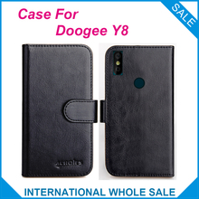 Original! Y8 doogee capa exclusiva, 6 cores de couro de alta qualidade para doogee y8 bolsa de celular rastreamento 2024 - compre barato