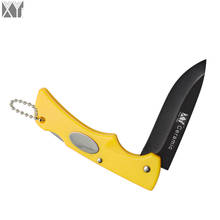 XYJ Brand Ceramic Knife Small Folding Pocket Kitchen Knife Yellow Non-Slip Handle Camping Cooking Knife Best Gifts New Arrival 2024 - buy cheap