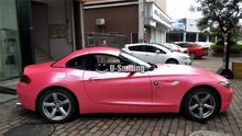 Premium Film Satin Princess Pink Matte Metallic Car Vinyl Wrap Foil For Car Sticker Bubble Free Car Wrapping Film 2024 - buy cheap