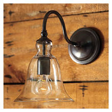 Novelty Bell Shape Loft Glass Wall Light Edison Retro Industrial Bulb Decorative Wall Sconces Wall Lamp For Aisle Bedroom Cafe 2024 - buy cheap