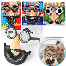 Kids Halloween cosplay Mustache toys Nose  Funny Clown Props Party Glasses Big Nose Beard Party novelty & gag toy L218 2024 - buy cheap