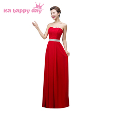 Женское вечернее платье без бретелек, Элегантное Длинное Красное платье ярко-розового цвета, модель H3120 на лето, 2020 2024 - купить недорого