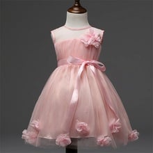 Vestido de verão para meninas, sem mangas, para bebês, vestido de baile para meninas, vestido de festa, casamento para flores, vestidos para meninas de 1 a 11 anos, 2017 2024 - compre barato