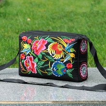 New Embroidery National Women Shopping handbags!Nice Floral embroidered Lady Shoulder&Crossbody bag Nice Multi Three-layers bags 2024 - buy cheap
