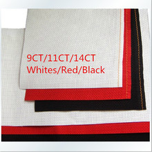 Всемирно известный 150х50см вышивка крестиком ткань белый/черный/красный Аида Ткань 14CT/11CT/9CT Бесплатная доставка 2024 - купить недорого