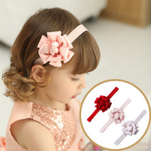 1pcs Headdress Flower Baby Kids Girls Headwear Toddler Hair Band Accessories Headband Baptism 2024 - buy cheap