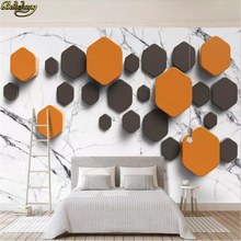 beibehang Custom wallpaper mural 3D stereo Nordic minimalist hexagon mosaic TV background wall papers home decor 3d wallpaper 2024 - buy cheap