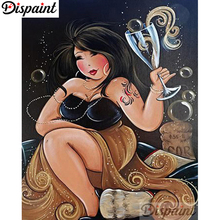 Dispaint-pintura de diamante redondo/cuadrado completa, cuadro artesanal 5D, bordado 3D de diamantes de imitación, punto de cruz, decoración para el hogar, regalo A06072 2024 - compra barato