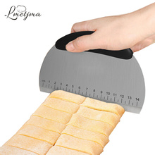 LMETJMA Pastry Cutters With Graduation Stainless Steel Baking Spatulas Cake Cream Scraper Kitchen Pastry Slicer Smoother K0108 2024 - buy cheap