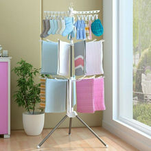 2Tier Folding Transportable Laundry Organizer Drying Rack Clothes Hanger Stand 2024 - buy cheap