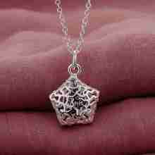 fashion hollow Five bodies silver plated Necklace New Sale silver necklaces & pendants /PIKQSYLQ RFZDPXRZ 2024 - buy cheap