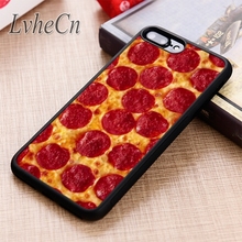 LvheCn Pepperoni Pizza Lover phone Case cover For iPhone 5 6 6s 7 8 plus X XR XS max 11 12 Pro Samsung Galaxy S7 edge S8 S9 S10 2024 - buy cheap