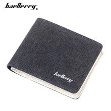 Men Short Wallets Male Purses Slim Men's Wallet Carteira Famous Brand Male Man Canvas Solid Thin Purses Photo Holder 2024 - buy cheap