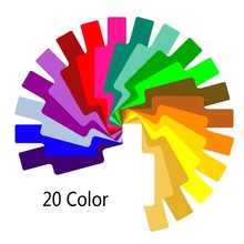 Difusor de iluminación para Canon Yongnuo Flash Speedlite, filtro de tarjeta de geles de Color fotográfico, 20 colores 2024 - compra barato
