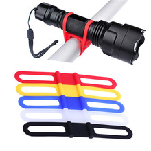 2Pcs MTB Cycling Bike Bicycle Silicone Band Flash Light Flashlight Phone Strap Tie Ribbon Mount Holder 2024 - buy cheap