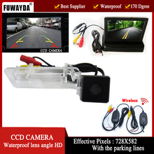 Fuwayda-câmera de estacionamento com visão traseira, para mercedes-benz smart r300 r350, tela lcd dobrável 2024 - compre barato