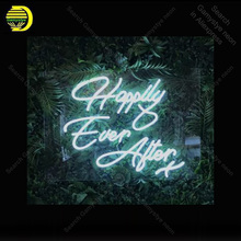 NEON SIGN For Happily Ever After Wedding Sign Light Lamp Neon Signs Sale Vintage Neon Light for Home Window Wall Made Room Decor 2024 - buy cheap