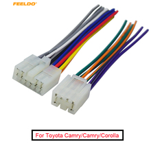 FEELDO 1Pair Car Audio Stereo Wiring Harness Adapter Plug For Toyota/Scion Factory OEM Radio CD/DVD Stereo Harness #AM1816 2024 - buy cheap