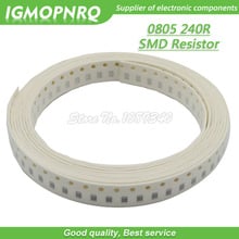 300 шт. 0805 SMD резистор 240 Ом Чип Резистор 1/8 Вт 240R Ом 0805-240R 2024 - купить недорого