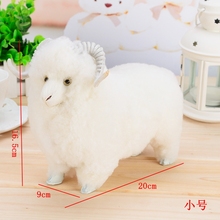 Simulation sheep polyethylene&furs sheep model funny gift about 20cmx9cmx17cm 2024 - buy cheap