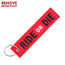 Fashion Key Holder Chain for Motorcycle RIDE OR DIE Keychain Jewelry Embroidery Key Tag Aviation Gift llavero Key Ring for Cars 2024 - buy cheap
