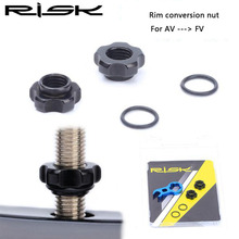 RISK-Accesorios de modificación de neumático de vacío MTB, anillo de fijación de boquilla de neumático de vacío AV a FV, anillo fijo para anillo de válvula sin cámara 2024 - compra barato