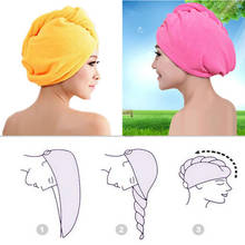 1pc Towel Wrap Bathing Dry Hair Water Strong Hot Microfiber Shower Cap Women Bathroom Super Absorbent Quick-drying New Plain 2024 - buy cheap