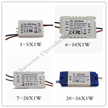 5pcs 1-5X1W 6-10X1W 7-20X1W 20-36X1W LED Driver Power Supply Transformer Light Power Supply F 1W LED Chip