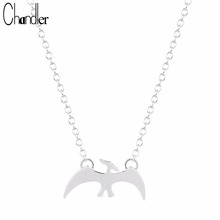 Chandler Gold  Plate Flying Bat Pendant Necklace Summber Jewelry Collection Bird Metal Torque For Women Wholesale 2024 - buy cheap