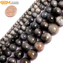 Gem-inside 4-mm Natural Stone Beads Eagle Eye Falcon Eye Beads For Jewelry Making Beads 15'' DIY Beads Jewellery Gift 2024 - buy cheap