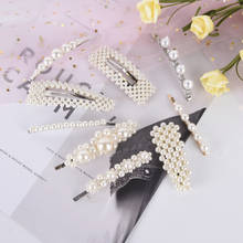 Fashion Women Bridal Bride Wedding Pearl Hair Clip Pins Barrette Stick Hairpins Head Pin Accessories Jewelry Headpiece Tiara 2024 - buy cheap