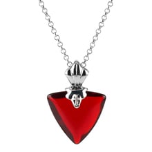 Collar con colgante de cristal rojo para mujer, Gargantilla, cadena, regalo de San Valentín, gran oferta 2024 - compra barato