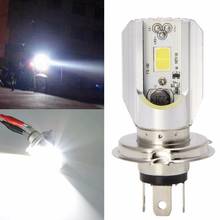 1Pc COB H4 LED Hi/Lo Beam Motorcycle Headlight Front Light Bulb Lamp White 2024 - buy cheap