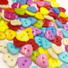 Botones de costura en forma de corazón para bebés, 2 agujeros, 50/100 Uds., PT74 2024 - compra barato