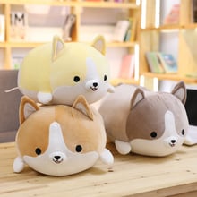 1pcs 30/45cm Cute Animal Soft Pillow Corgi Dogs Plush Toys Stuffed Doll Birthday Presents For Children Kids Bedroom 2024 - buy cheap