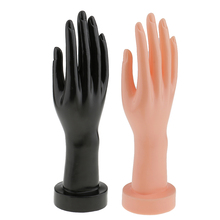 12 inch Female Mannequin Hand for Jewelry Bracelet Ring Glove Display Black Skin Color 2024 - buy cheap