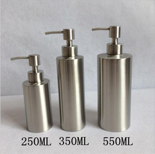 304 aço inoxidável dispensador de sabão líquido cozinha banheiro loção bomba banheiro ferragem 250ml/350ml/550ml 2024 - compre barato